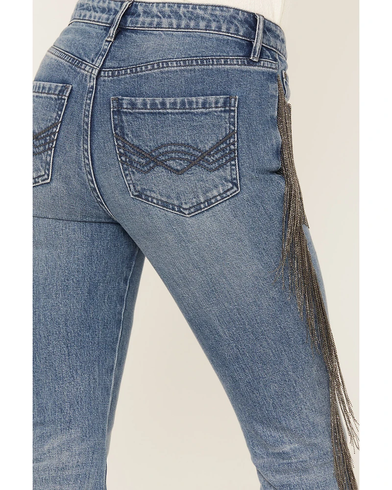 Idyllwind Women's Carlyle Place High Risin' Fringe Bootcut Jeans