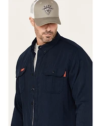 Lapco Men's FR Modern Uniform Long Sleeve Button-Down Work Shirt