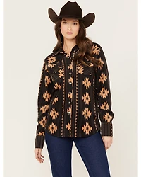 Cinch Women's Southwestern Print Polar Fleece Shacket