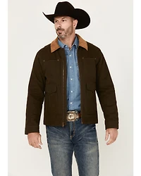 Pendleton Men's Carson City Solid Canvas Lined Zip-Up Jacket