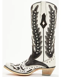 Corral Women's Inlay And Embroidered Western Boots - Snip Toe