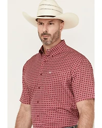 Cinch Men's Geo Print Short Sleeve Button-Down Performance Western Shirt