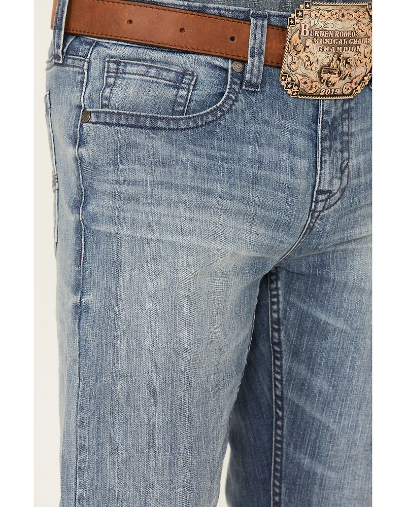 Cody James Men's Buckskin Wash Jackson Slim Straight Stretch Denim Jeans