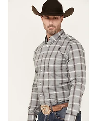 Cody James Men's Tall Pour Long Sleeve Plaid Print Button-Down Stretch Western Shirt
