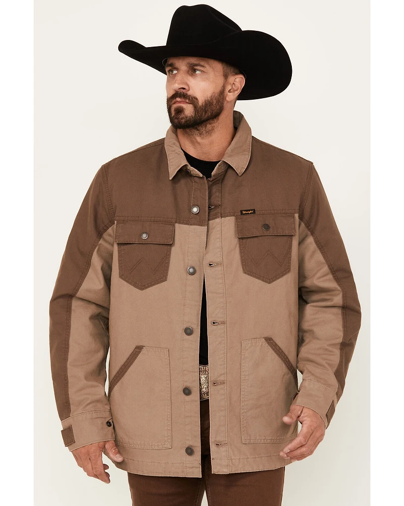 Wrangler Men's Quilted Lined Canvas Jacket