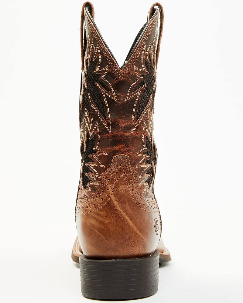Ariat Men's Sport Cool VentTEK Western Performance Boots - Broad Square Toe