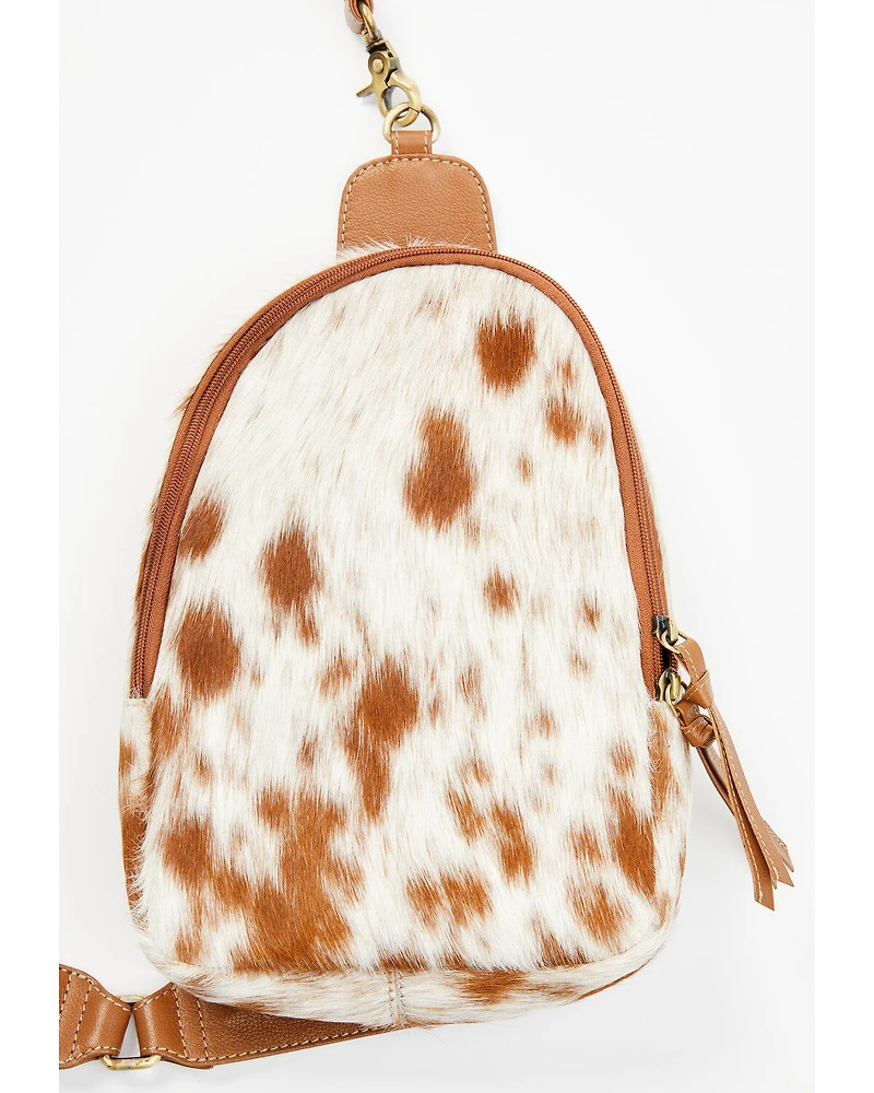 Shyanne Women's Brazos Bluff Hair-On Sling Backpack