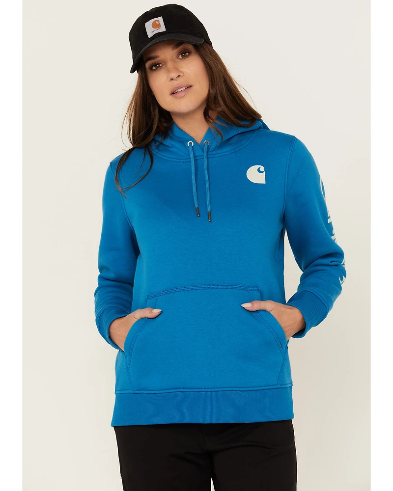 Carhartt Women's Relaxed Fit Midweight Logo Graphic Hoodie