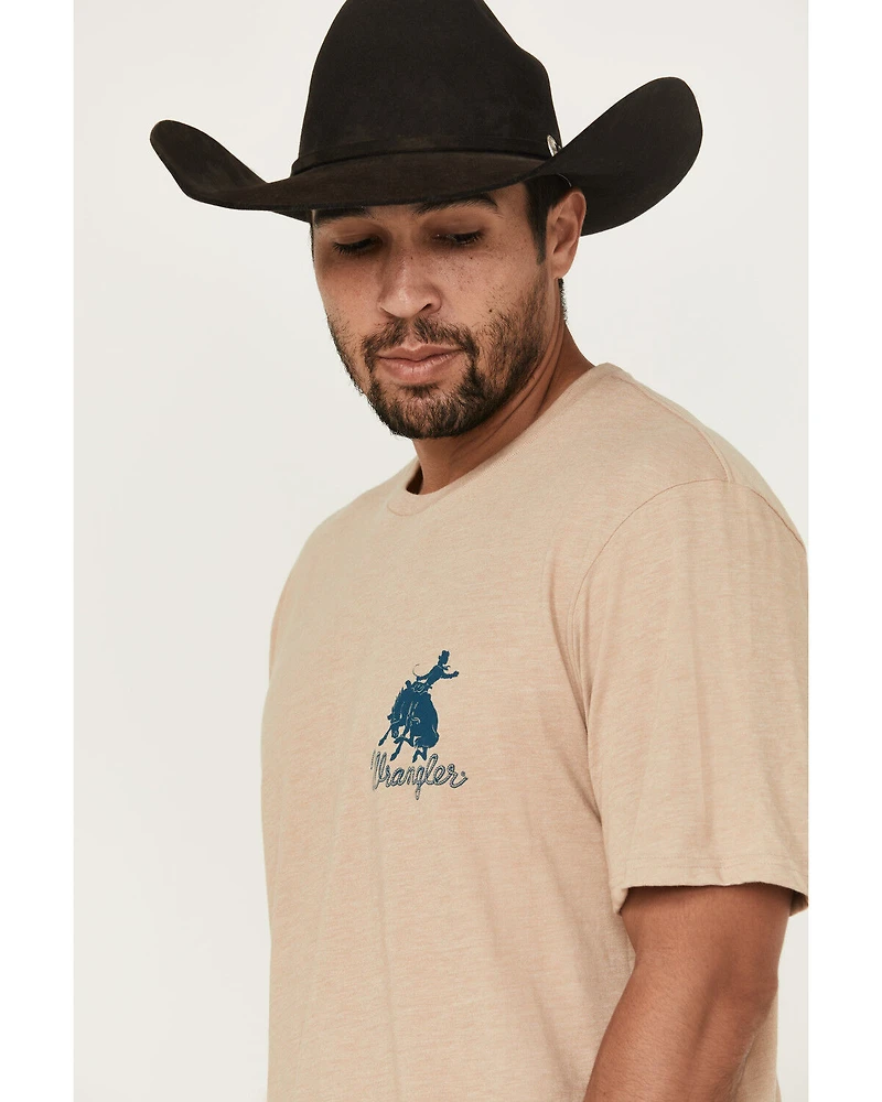 Wrangler Men's Vivian Los Vaqueros Short Sleeve Graphic T-Shirt