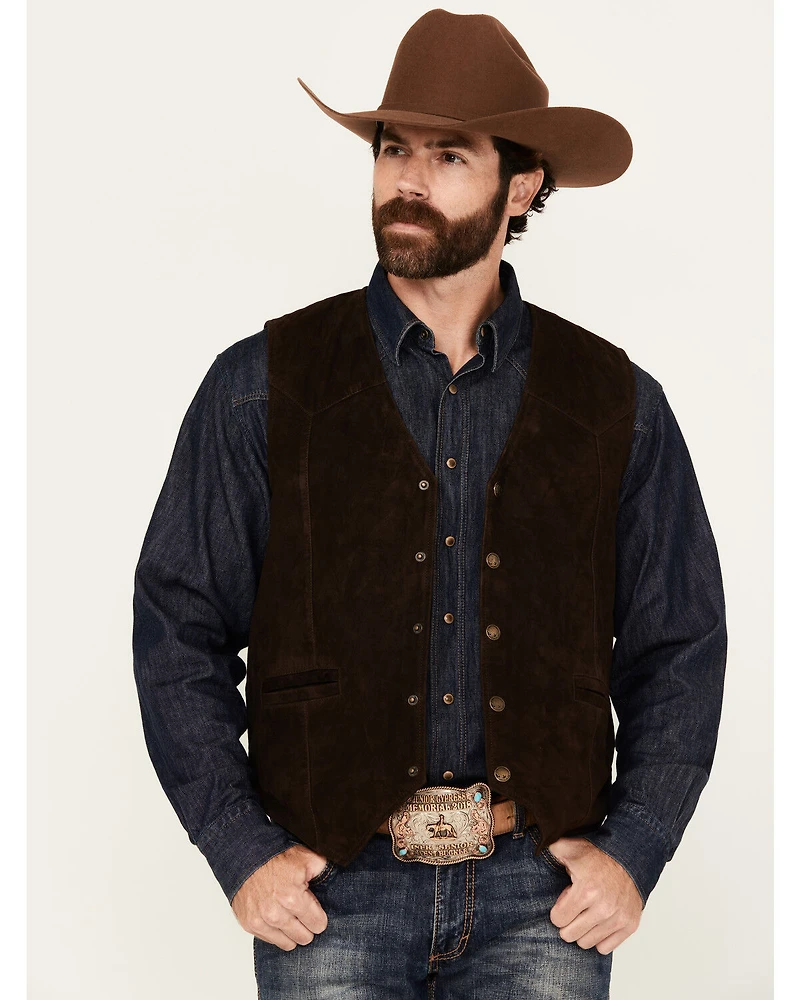 Cody James Men's Angus 2.0 Suede Snap Vest