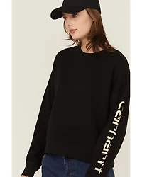 Carhartt Women's TENCEL™ Fiber Series Loose Fit Long Sleeve Graphic Sweatshirt