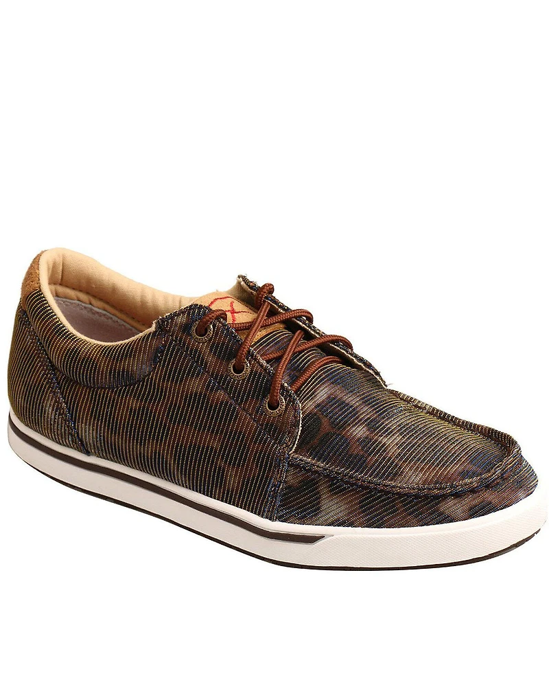Twisted X Women's Leopard Casual Sneakers - Moc Toe