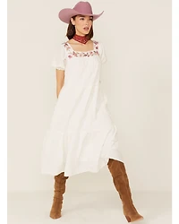 Johnny Was Women's Viviana Embroidered Midi Dress