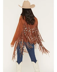 Cripple Creek Women's Amberglow Hand Laced Snap Front Suede Jacket