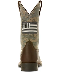 Ariat Boys' Patriot American Flag Western Boots - Broad Square Toe