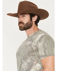 Buckwear Men's Busch Whitetail Camo Print Short Sleeve Graphic T-Shirt
