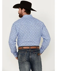 Roper Men's Amarillo Medallion Print Long Sleeve Pearl Snap Western Shirt