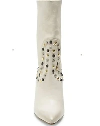 Free People Women's Dakota Heel Studded Western Boots - Round Toe