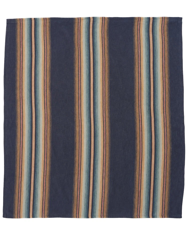 Pendleton Wyeth Falls Denim Linen Throw Gift Pack - 2 Piece