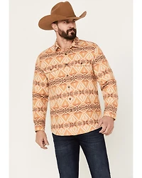 Pendleton Men's Beach Shack Print Long Sleeve Button-Down Western Shirt