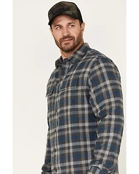 Brothers and Sons Men's Everyday Plaid Print Button Down Western Flannel Shirt