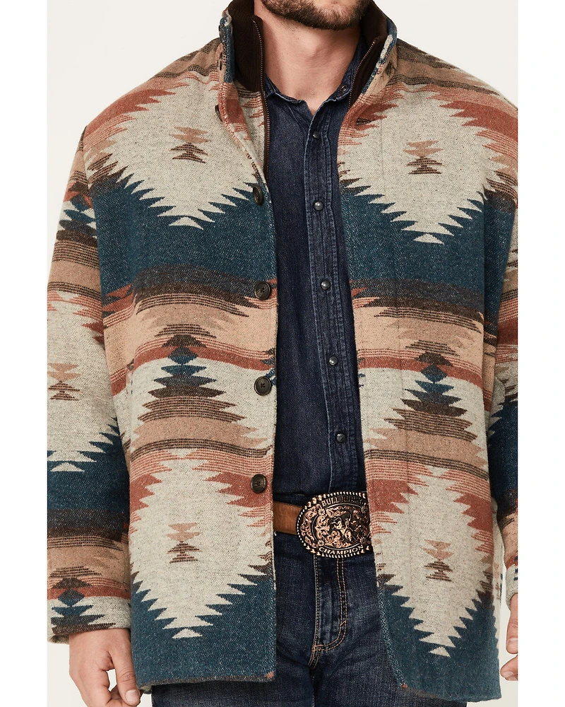 Cripple Creek Men's Southwestern Print Wool Jacket