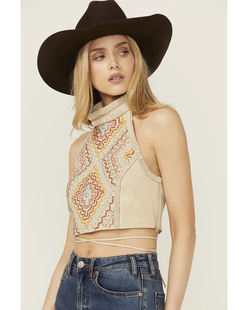 Double D Ranch Women's Gift Of The Anasazi Cropped Halter Top