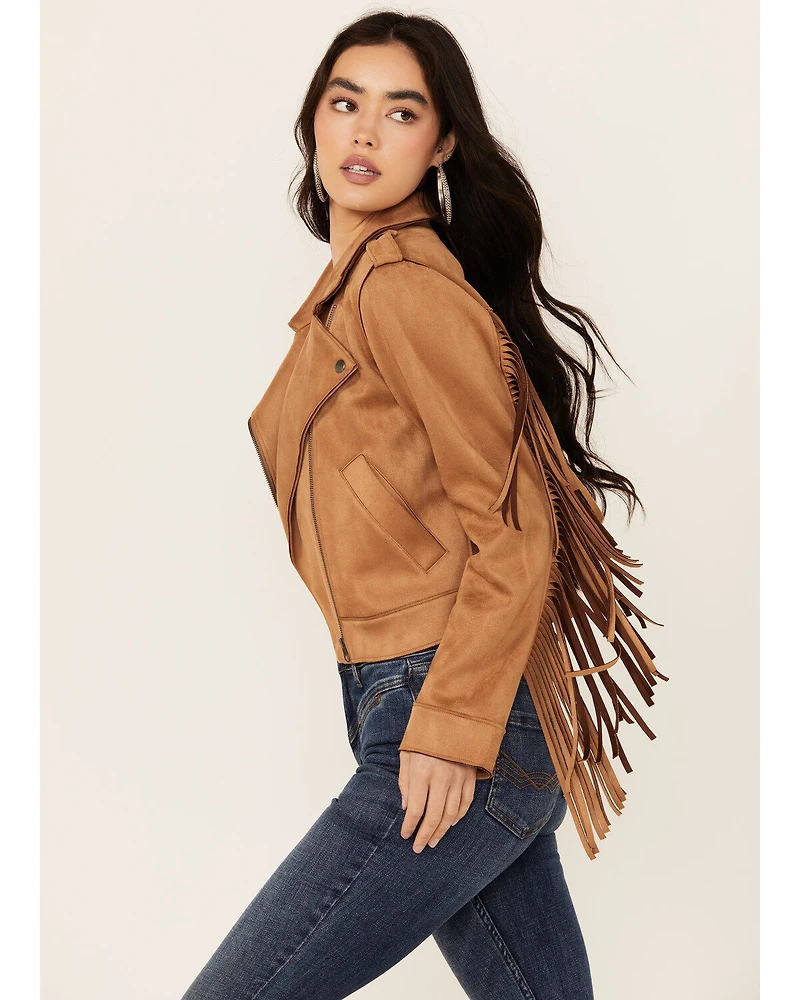 Idyllwind Women's Boxcroft Fringe Moto Jacket