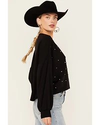 Rock & Roll Denim Women's Rhinestone Sweatshirt