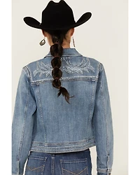 Idyllwind Women's Embellished Denim Trucker Jacket