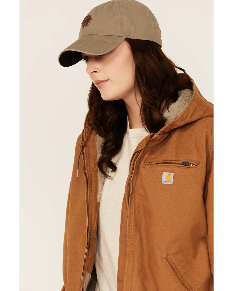 Carhartt Women's Washed Duck Sherpa Lined Loose Fit Jacket