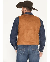 Cody James Men's Howard Faux Suede Button-Down Vest