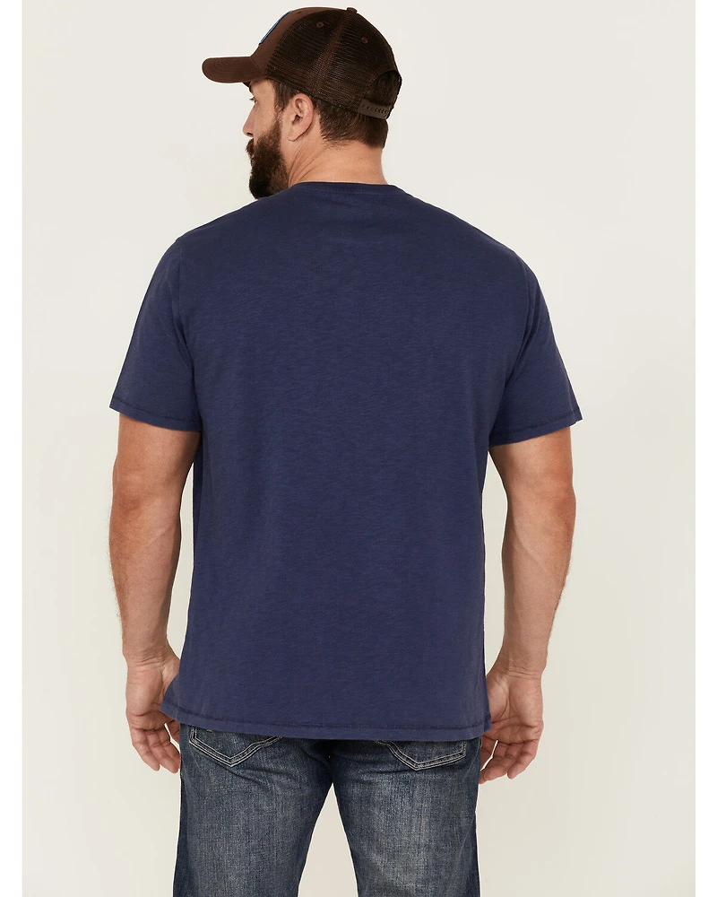 Brothers and Sons Men's Badge Slub Graphic Short Sleeve T-Shirt