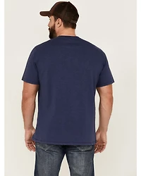 Brothers and Sons Men's Badge Slub Graphic Short Sleeve T-Shirt