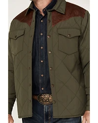 Resistol Men's Quilted Leather Yoke Jacket