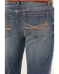 RANK 45® Men's Sidewinder Wash Ambush Slim Straight Performance 4-Way Stretch Denim Jeans