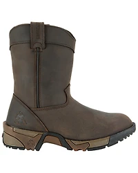 Rocky Boys' Southwest Pull On Boots - Round Toe
