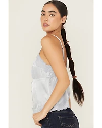 Shyanne Women's Lace Trim Satin Cami