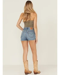 Levi's Women's 501® Original Medium Wash High Rise Denim Shorts