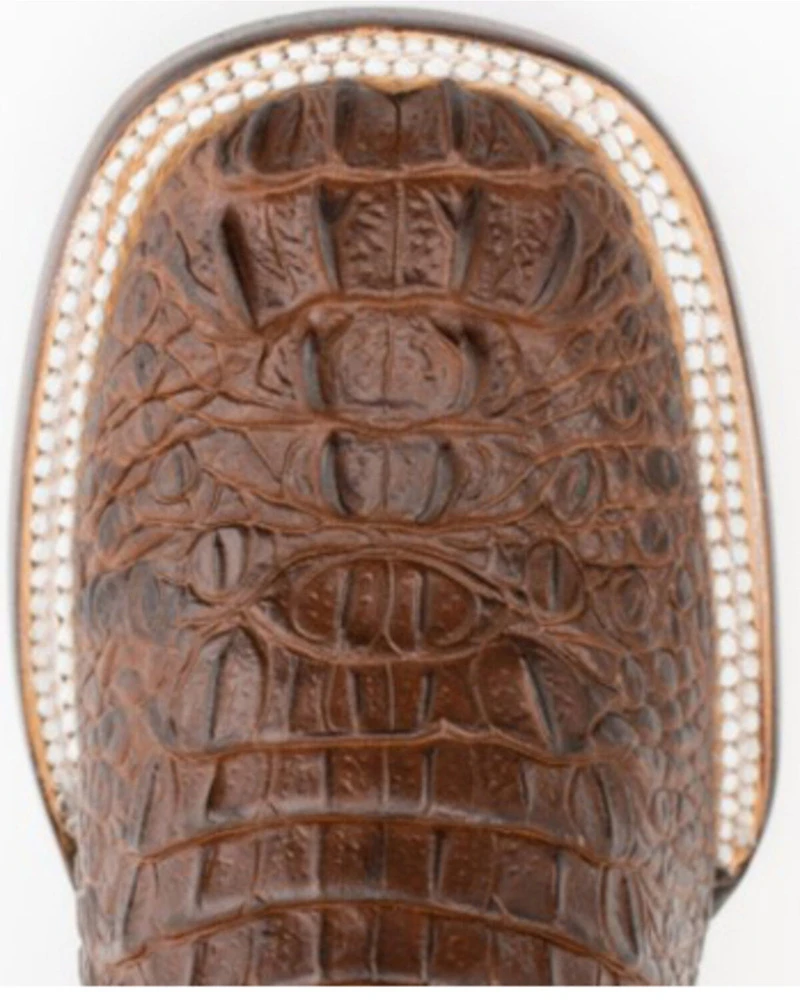 Ferrini Women's Rusty Caiman Print Western Boots - Broad Square Toe