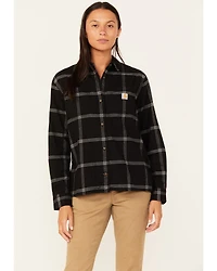 Carhartt Women's Rugged Flex® Loose Fit Midweight Long Sleeve Flannel Shirt