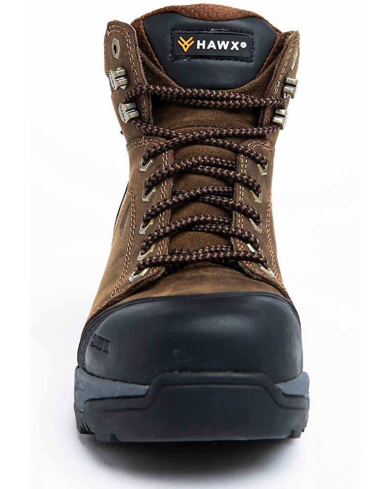 Hawx Men's 6" Crew Lace-To-Toe Work Boots - Composite Toe