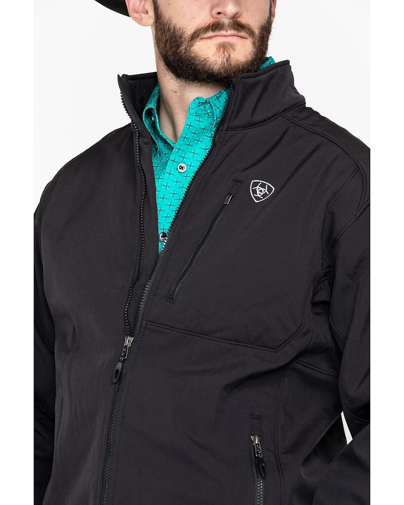 Ariat Men's Black Logo 2.0 Softshell Jacket - Tall