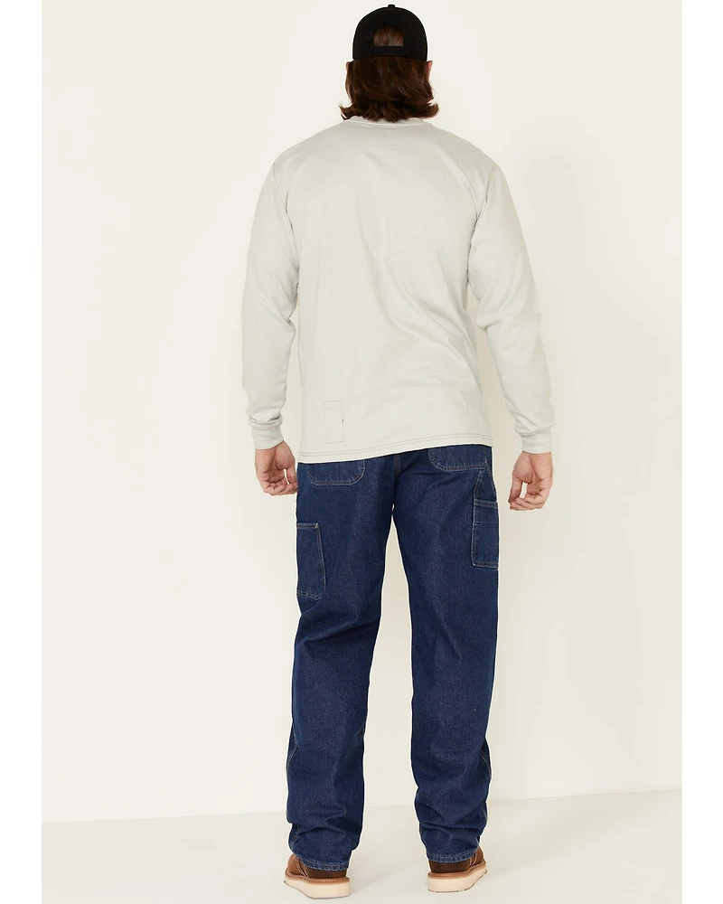 Carhartt Men's Flame-Resistant Denim Dungaree Work Pants