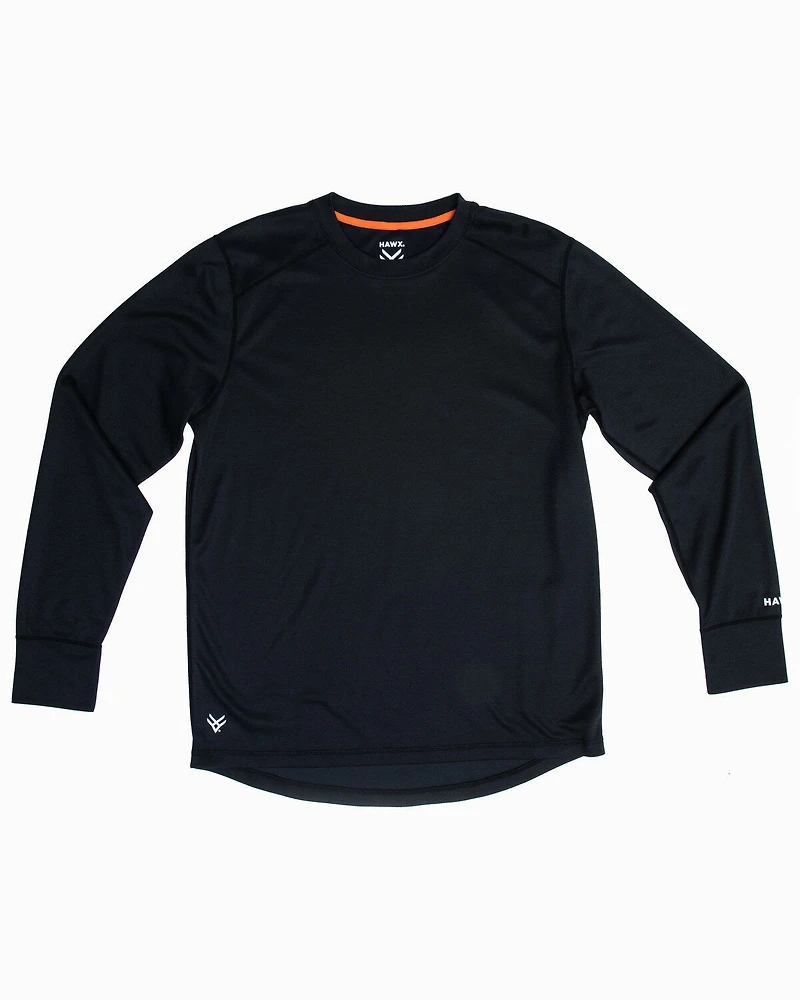 Hawx Men's Mid-Weight Base Layer Thermal Long Sleeve Work Shirt