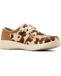 Ariat Women's Brindle Hair On Hide Hilo Casual Shoes - Moc Toe