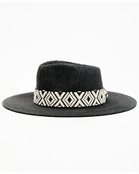 Nikki Beach Women's Ashlyn Australian Straw Western Fashion Hat