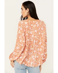 Sadie & Sage Women's With Love Floral Peasant Top