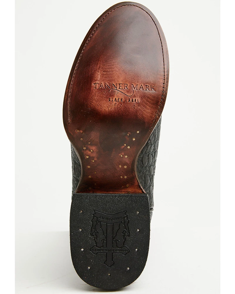 Tanner Mark Men's Caiman Print Western Boots - Round Toe