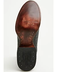 Tanner Mark Men's Caiman Print Western Boots - Round Toe